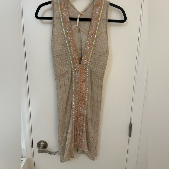 Free People, knit crochet sweater or dress, Size S - Picture 1 of 3